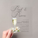 Search for pearl bridal shower invitations Brunch and bubbly