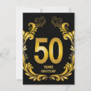 Search for 50 anniversary invitations Glitter