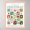 Search for christmas advent calendar posters Santa