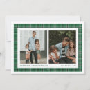 Search for green plaid christmas cards Tartan