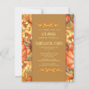 Search for orange thanksgiving invitations Autumn leaves