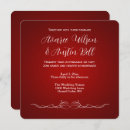 Search for ruby wedding invitations White
