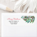 Search for winter party return address labels Merry christmas