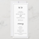 Search for monogram wedding programs Elegant