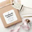 Search for handmade thank you stickers Handmade with love