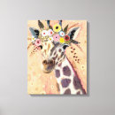Search for giraffe print canvas prints Whimsical
