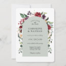Search for dusty rose and sage wedding invitations Botanical