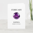 Search for birthstones cards February birthstone