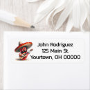 Search for sombrero return address labels Mexican
