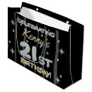 Search for 21st birthday gift bags Black