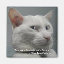 Search for white cat magnets Animal lovers