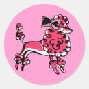 Search for retro poodle stickers Vintage