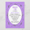 Search for glitter look invitations Girly