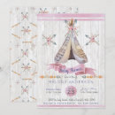 Search for teepee baby shower invitations Bohemian