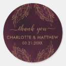 Search for red and gold foil stickers Burgundy