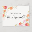 Search for peach bridesmaid cards Be my bridesmaid