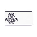 Search for deep purple return address labels Damask