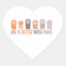 Search for heart paw stickers Fur baby