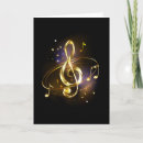 Search for music notes note cards Black