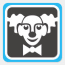 Search for circus clowns stickers Face