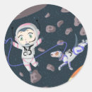 Search for asteroids stickers Planets