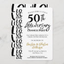Search for 50th anniversary dinner invitations Typography