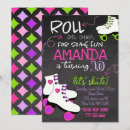 Search for rollerskate birthday invitations Girl