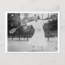 Search for vintage tennis postcards Woman