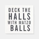 Search for hanukkah napkins Typography