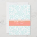 Search for aqua coral invitations Simple