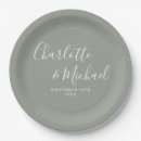 Search for sage wedding plates Minimalist