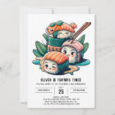 Search for kawaii sushi invitations Sashimi