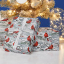 Search for cardinals wrapping paper Red cardinal bird