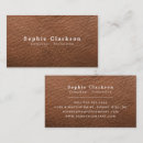Search for leather business cards Brown