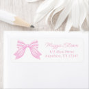 Search for preppy stripes return address labels Pink