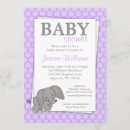 Search for purple elephant baby shower Grey