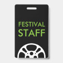 Search for festival staff id badges Black and white