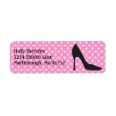 Search for high heel return address labels Black