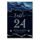 Search for navy table cards Silver glitter