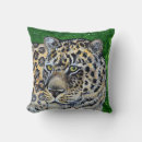 Search for green leopard cushions White