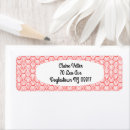Search for curved return address labels White