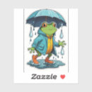 Search for raincoat stickers Frog