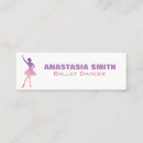 Search for ballet business cards Silhouette