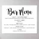 Search for bar menu posters Typography