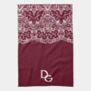 Search for burgundy and white tea towels Elegant