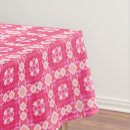Search for pink floral tablecloths Bright
