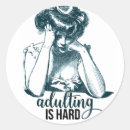 Search for vintage girl stickers Illustration