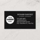 Search for simple one sided business cards Black