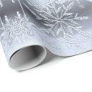 Search for snowflakes wrapping paper silver