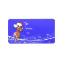 Search for mouse return address labels Festive